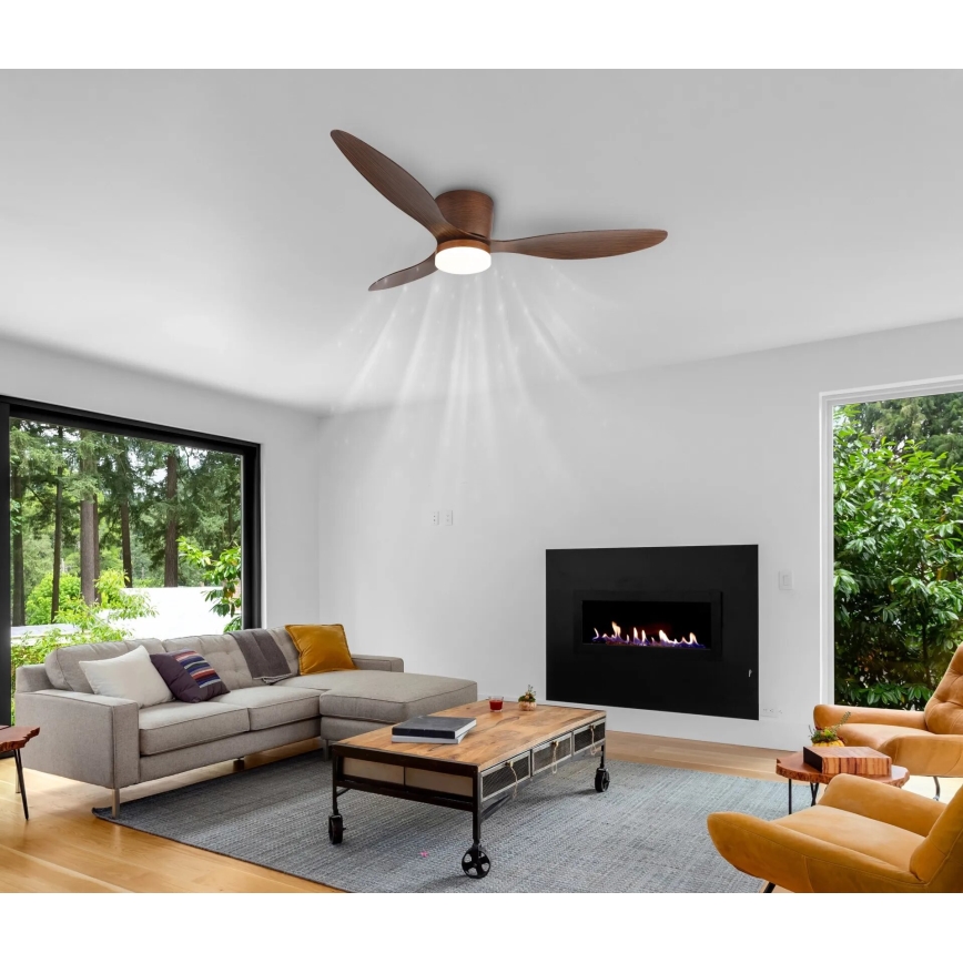 Globo - Ventilador de teto LED regulável LED/20W/230V 3000-6500K + controlo remoto