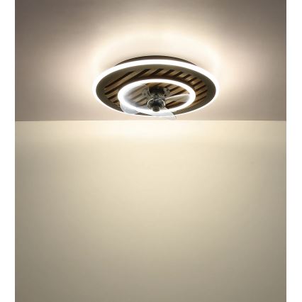 Globo - Ventilador de tecto LED dimerizável LED/36W/230V 2700-6000K preto + controlo remoto