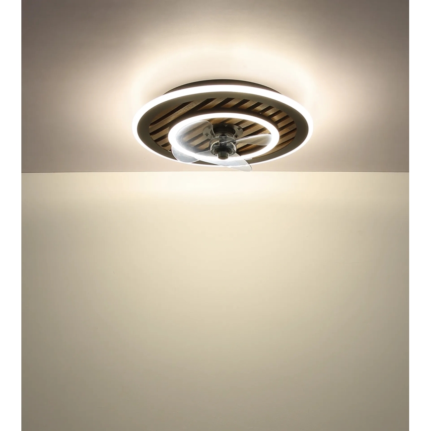 Globo - Ventilador de tecto LED dimerizável LED/36W/230V 2700-6000K preto + controlo remoto