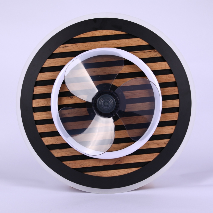 Globo - Ventilador de tecto LED dimerizável LED/36W/230V 2700-6000K preto + controlo remoto