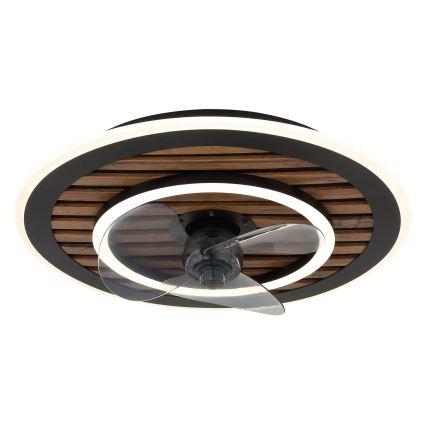 Globo - Ventilador de tecto LED dimerizável LED/36W/230V 2700-6000K preto + controlo remoto