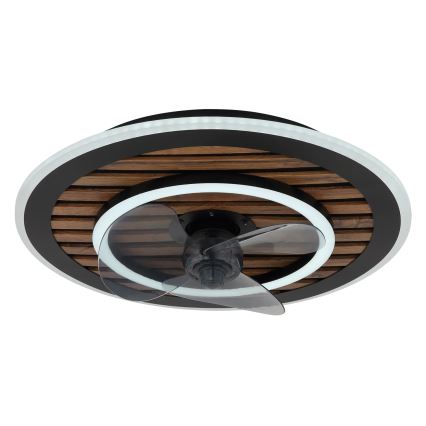 Globo - Ventilador de tecto LED dimerizável LED/36W/230V 2700-6000K preto + controlo remoto