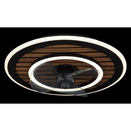 Globo - Ventilador de tecto LED dimerizável LED/36W/230V 2700-6000K preto + controlo remoto