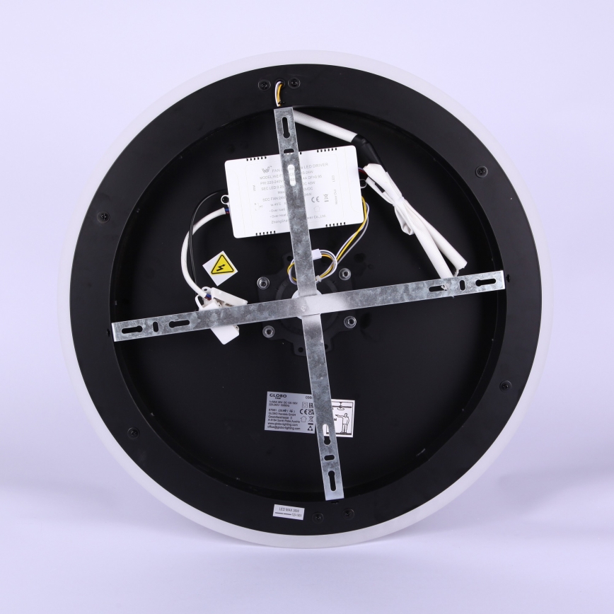 Globo - Ventilador de tecto LED dimerizável LED/36W/230V 2700-6000K preto + controlo remoto