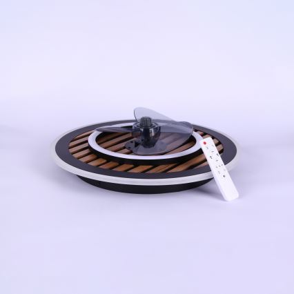 Globo - Ventilador de tecto LED dimerizável LED/36W/230V 2700-6000K preto + controlo remoto