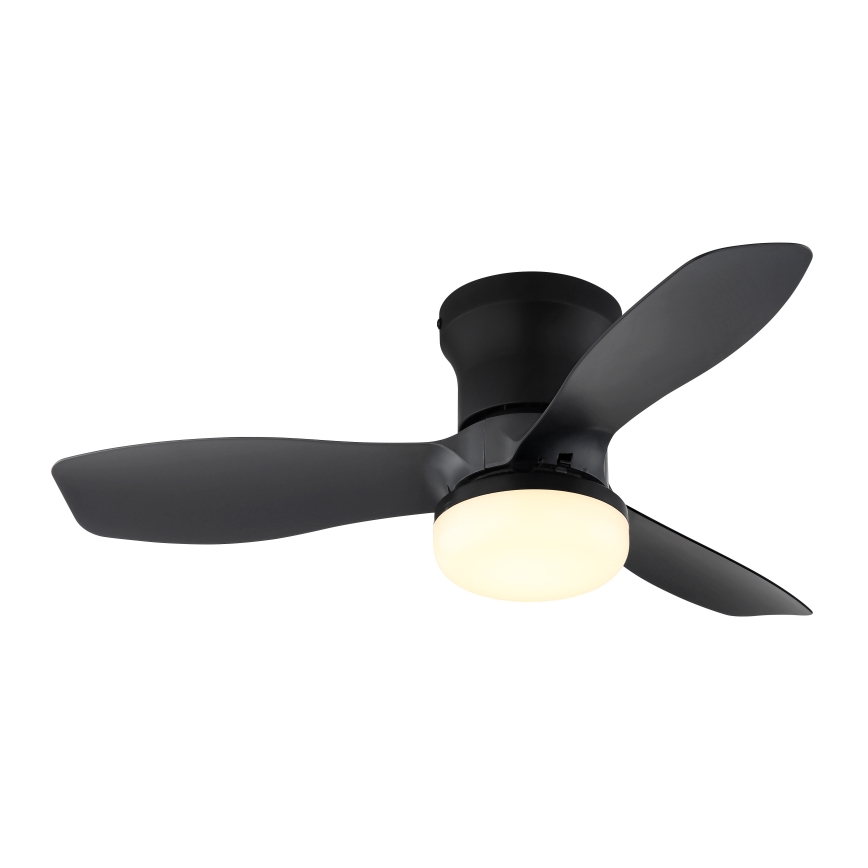 Globo - Ventilador de teto LED regulável/15W/230V 2700-6500K preto + controlo remoto