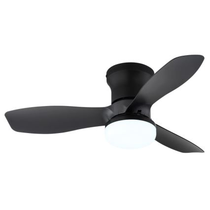 Globo - Ventilador de teto LED regulável/15W/230V 2700-6500K preto + controlo remoto