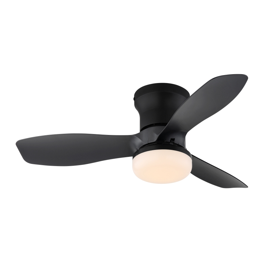 Globo - Ventilador de teto LED regulável/15W/230V 2700-6500K preto + controlo remoto