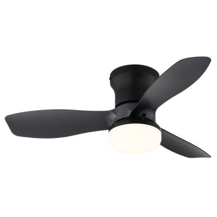 Globo - Ventilador de teto LED regulável/15W/230V 2700-6500K preto + controlo remoto