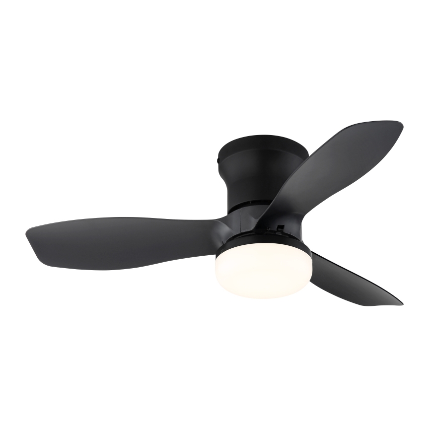 Globo - Ventilador de teto LED regulável/15W/230V 2700-6500K preto + controlo remoto