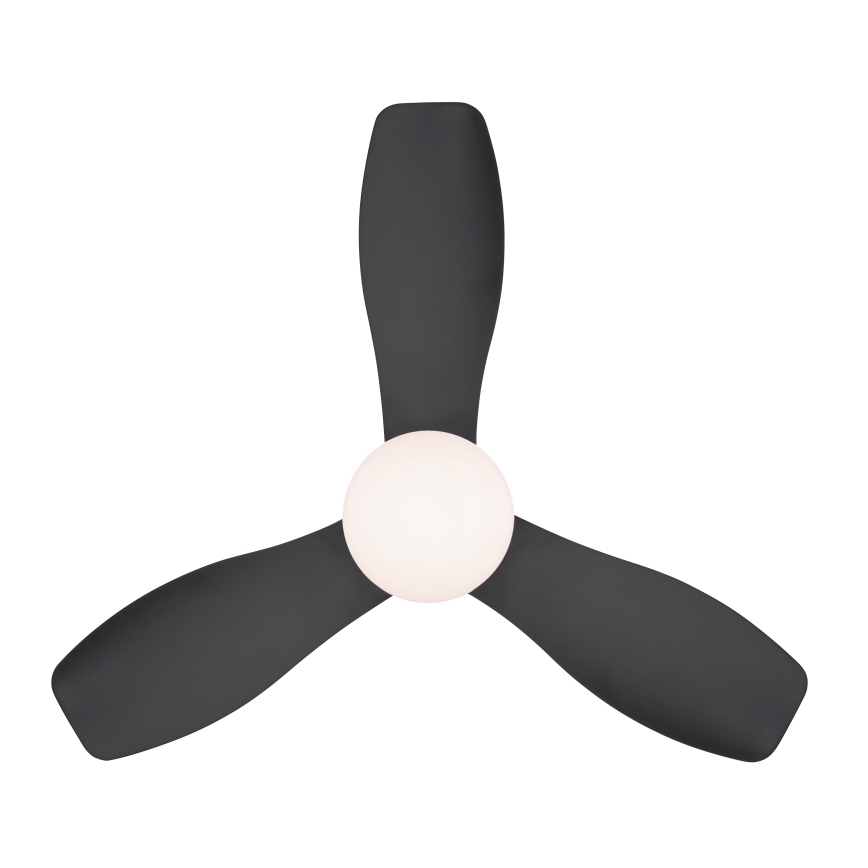 Globo - Ventilador de teto LED regulável/15W/230V 2700-6500K preto + controlo remoto