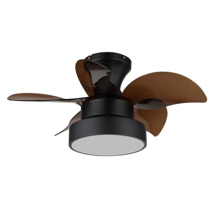 Globo - Ventilador de tecto LED dimerizável LED/22W/230V 3000/4500/6000K castanho + controlo remoto