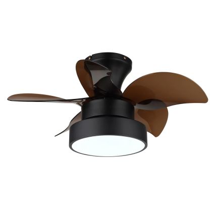 Globo - Ventilador de tecto LED dimerizável LED/22W/230V 3000/4500/6000K castanho + controlo remoto