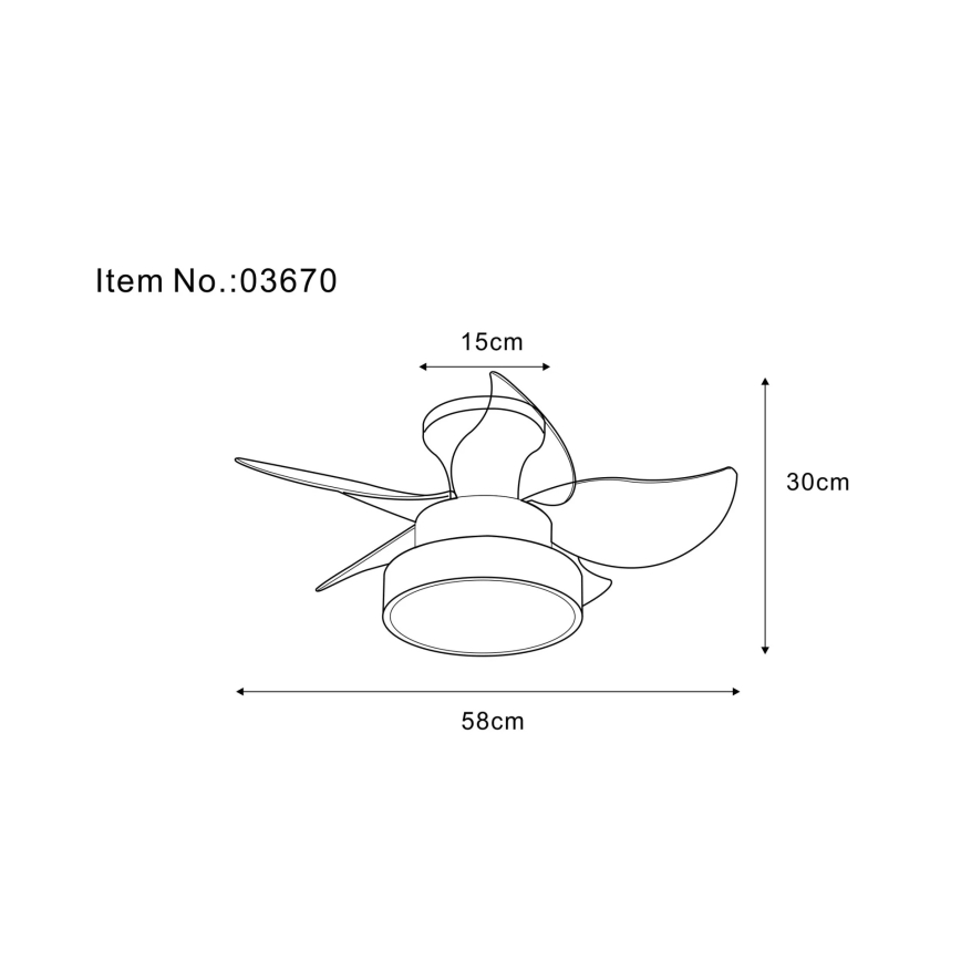 Globo - Ventilador de tecto LED dimerizável LED/22W/230V 3000/4500/6000K castanho + controlo remoto