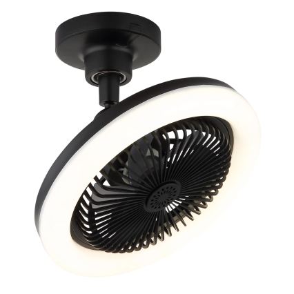 Globo - Ventilador de tecto LED dimerizável LED/20W/230V 3000-6500K preto + comando remoto