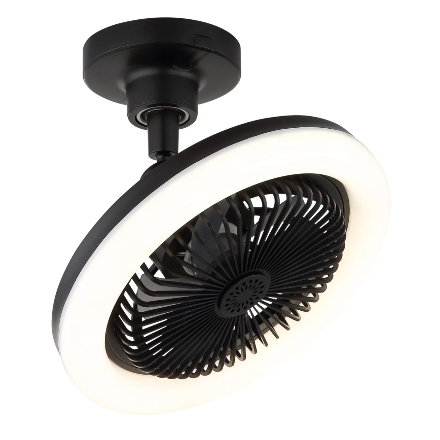 Globo - Ventilador de tecto LED dimerizável LED/20W/230V 3000-6500K preto + comando remoto