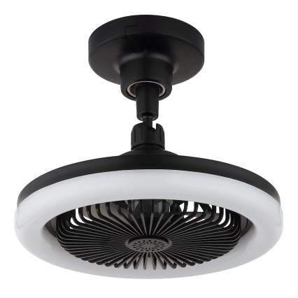 Globo - Ventilador de tecto LED dimerizável LED/20W/230V 3000-6500K preto + comando remoto