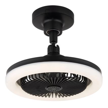 Globo - Ventilador de tecto LED dimerizável LED/20W/230V 3000-6500K preto + comando remoto