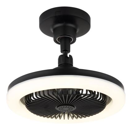 Globo - Ventilador de tecto LED dimerizável LED/20W/230V 3000-6500K preto + comando remoto