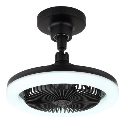 Globo - Ventilador de tecto LED dimerizável LED/20W/230V 3000-6500K preto + comando remoto