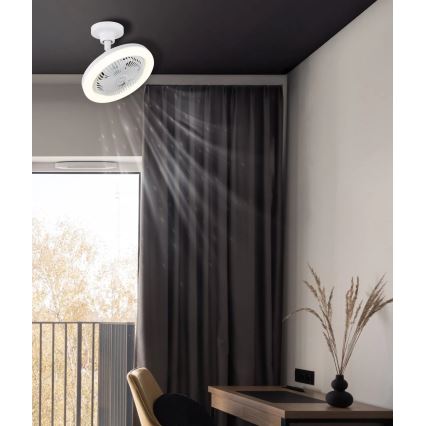 Globo - Ventilador de teto LED dimerizável LED/20W/230V 3000-6500K branco + controlo remoto