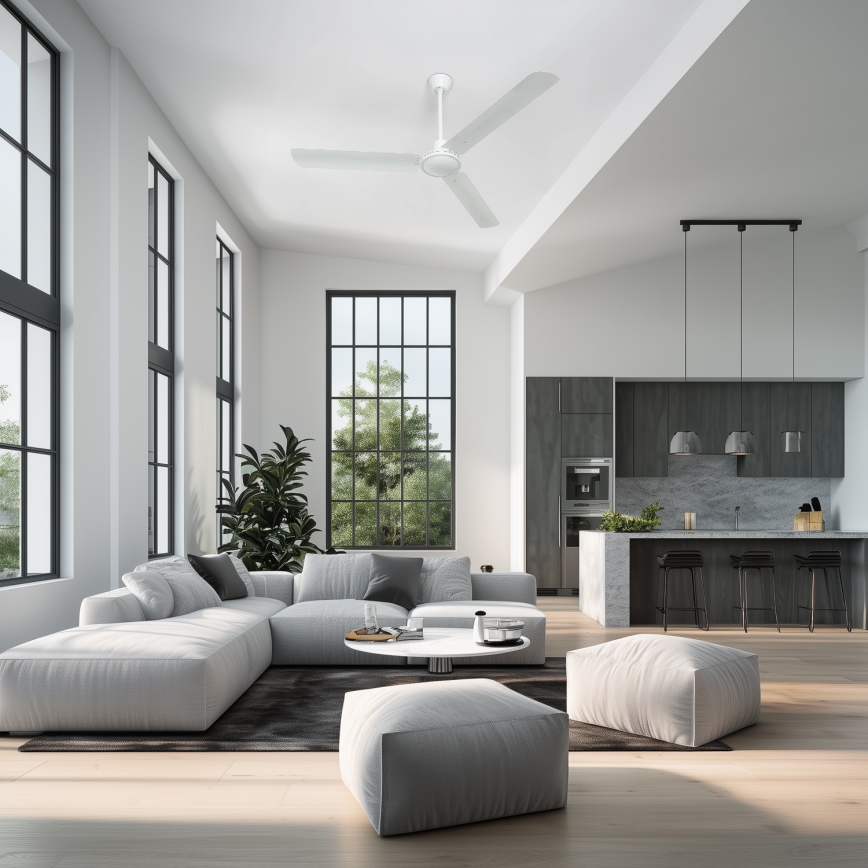 Globo 03806 - Ventilador de teto FERRO