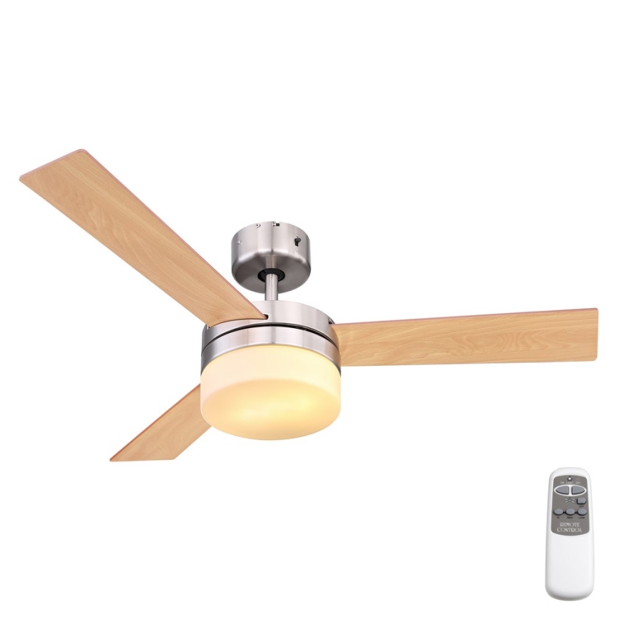 Globo - Ventilador de teto 2xE14/40W/230V com controlo remoto