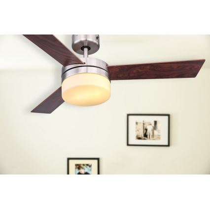 Globo - Ventilador de teto 2xE14/40W/230V com controlo remoto