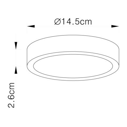 Globo - Candeeiro de tecto LED regulável LED/15W/230V
