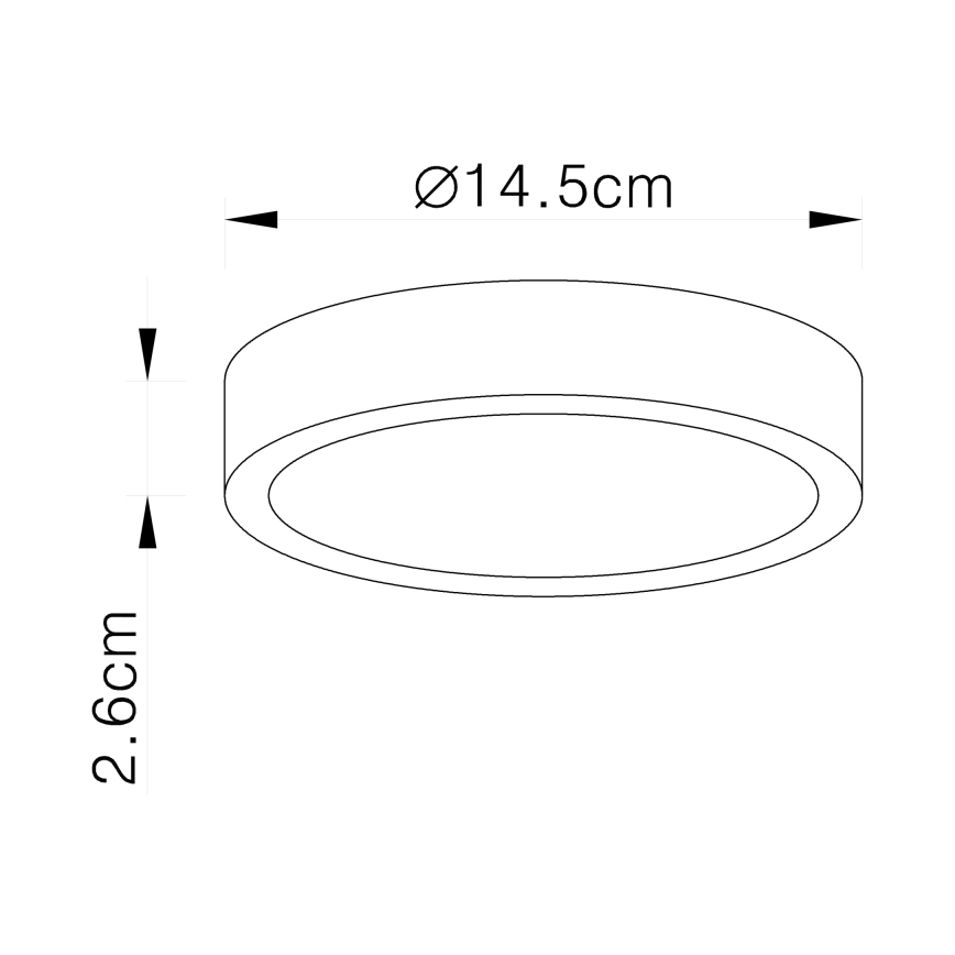 Globo - Candeeiro de tecto LED regulável LED/15W/230V