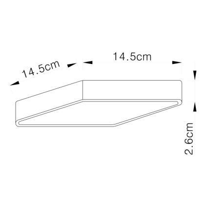 Globo - Luz de teto LED LED/15W/230V
