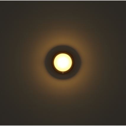 Globo - Luminária de parede tátil recarregável LED/1,2W/3,7V diâmetro 15 cm 1800 mAh preta