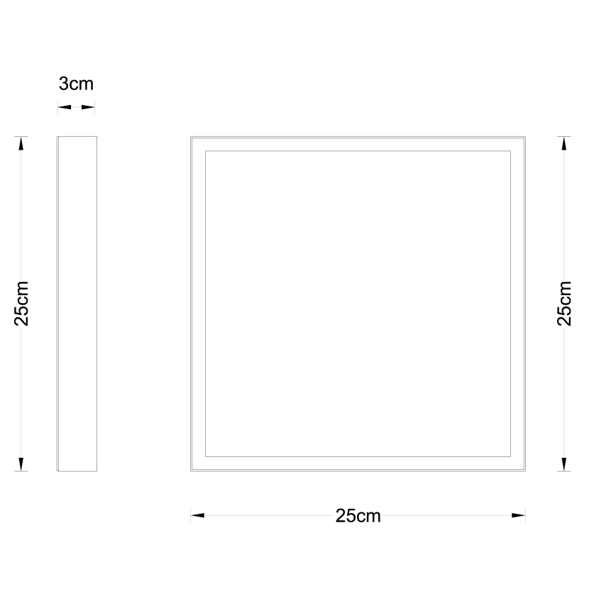 Globo - Iluminação de teto LED LED/15W/230V 25x25 cm