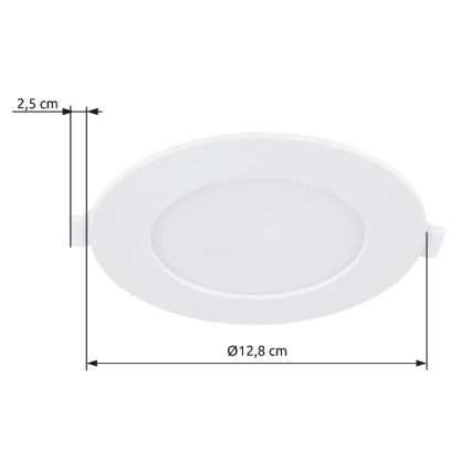 Globo - Foco de encastrar LED LED/6W/230V 4000K diâmetro 12,8 cm