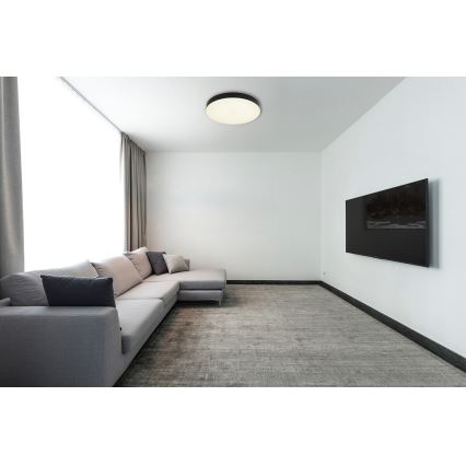 Globo - Iluminação de teto LED LED/36W/230V 3000K/4000K/6500K diâmetro 40 cm preto