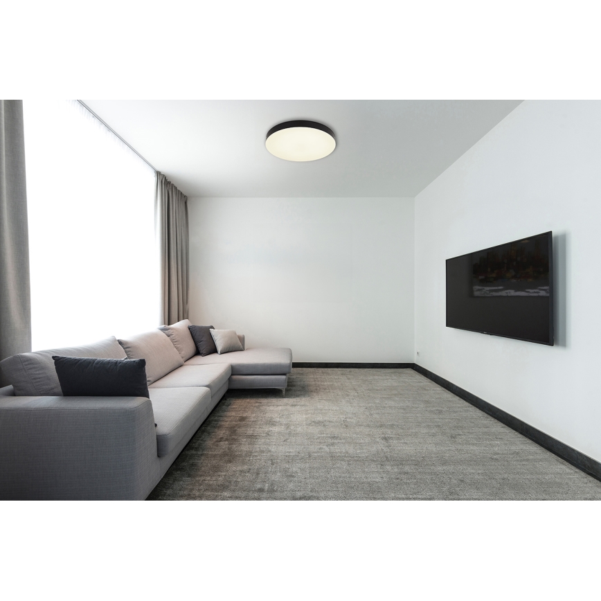 Globo - Iluminação de teto LED LED/36W/230V 3000K/4000K/6500K diâmetro 40 cm preto