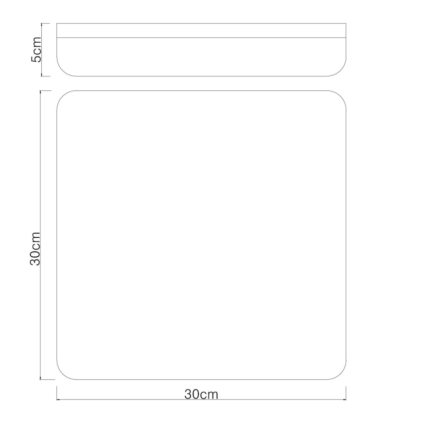 Globo - Iluminação de teto LED LED/18W/230V 4000K 30x30 cm preto