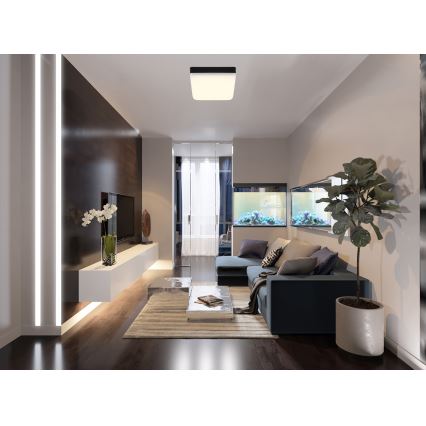 Globo - Iluminação de teto LED LED/8W/230V 4000K 12x12 cm preto