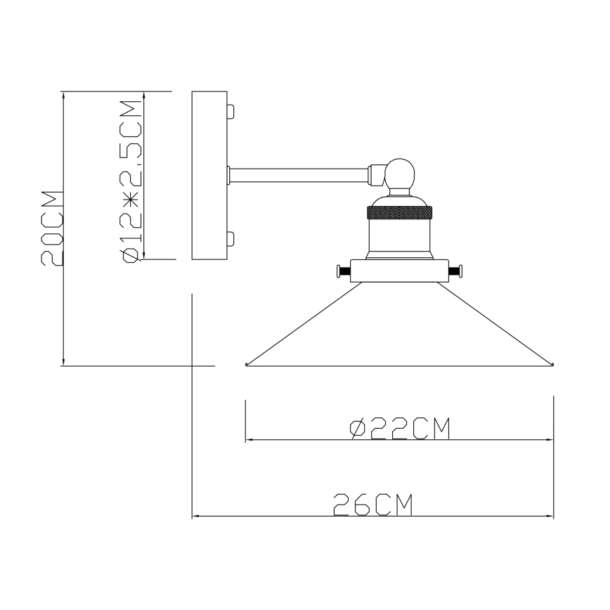 Globo - Luz de parede 1xE27/60W/230V