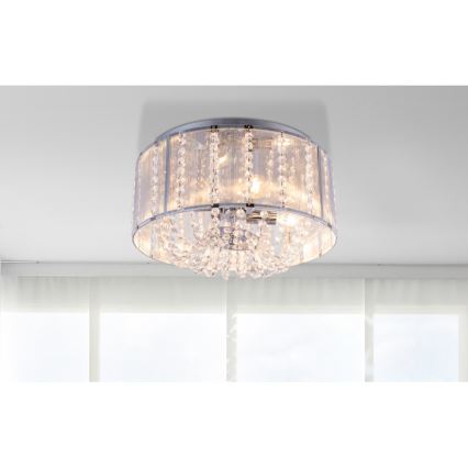 Globo - Iluminação de teto de cristal 4xE14/40W/230V