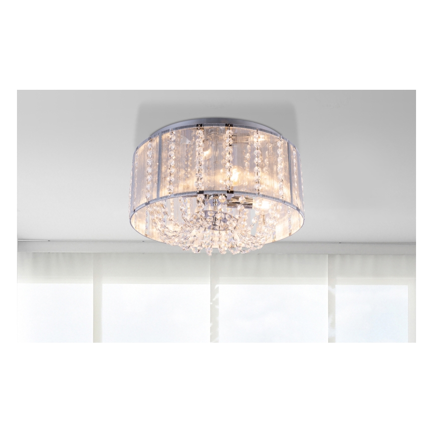 Globo - Iluminação de teto de cristal 4xE14/40W/230V