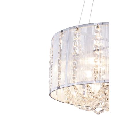 Globo - Candelabro suspenso de cristal 4xE14/40W/230V