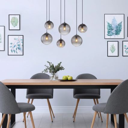 Globo - Candeeiro suspenso 6xE27/60W/230V