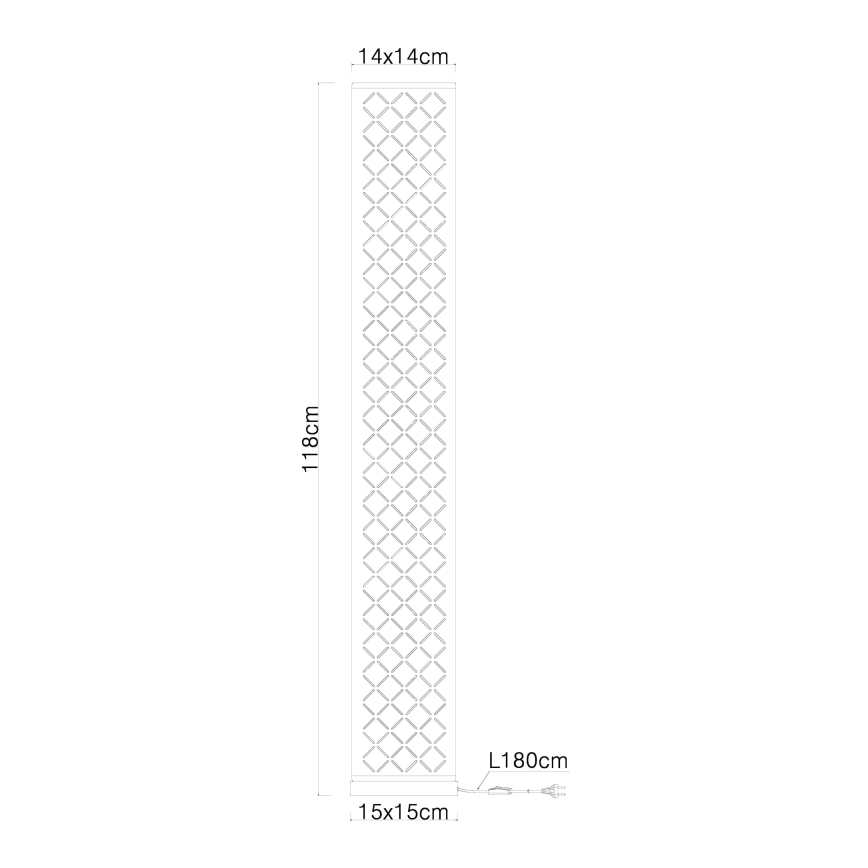Globo - Luminária de piso 2xE27/40W/230V