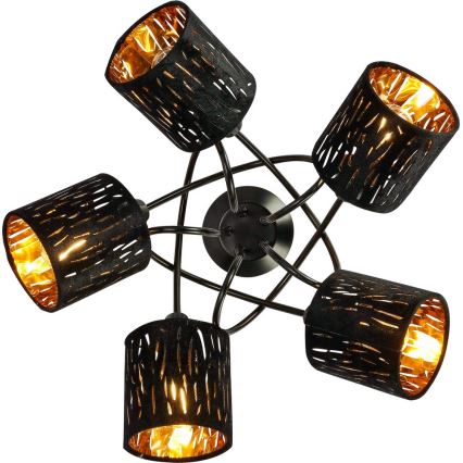 GLOBO 15264-5D - Candelabro integrado TUXON 5xE14/25W/230V