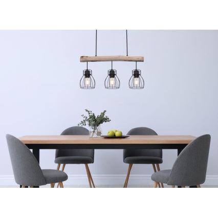 Globo - Candelabro num fio 3xE27/40W/230V