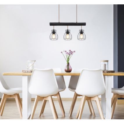 Globo - Candelabro suspenso 3xE27/60W/230V