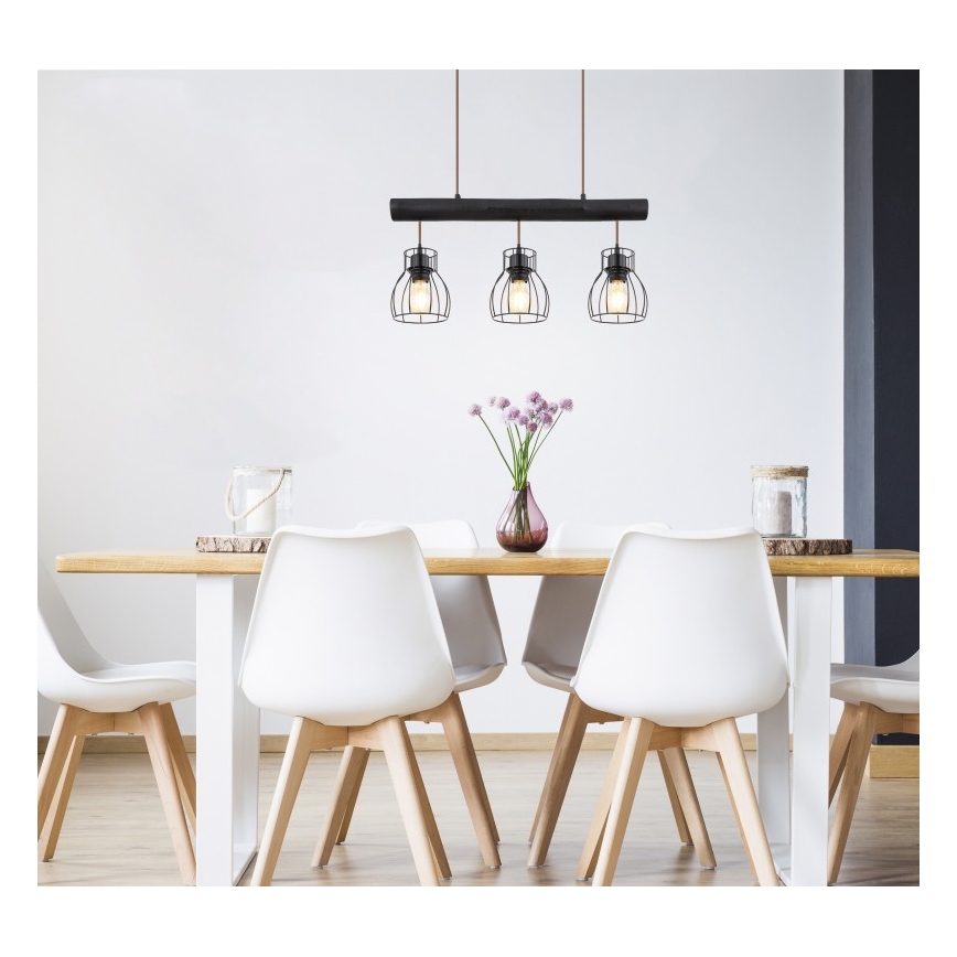 Globo - Candelabro suspenso 3xE27/60W/230V