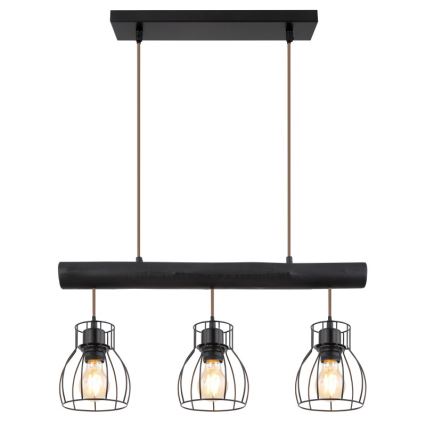 Globo - Candelabro suspenso 3xE27/60W/230V