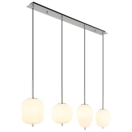 Globo - Candeeiro suspenso 4xE14/40W/230V branco